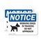 Signmission Working Dogs In Training Do, 14 in W x Rectangle, Plastic OS-2PACK-NS-P-1014-L-19073 - alternate 1